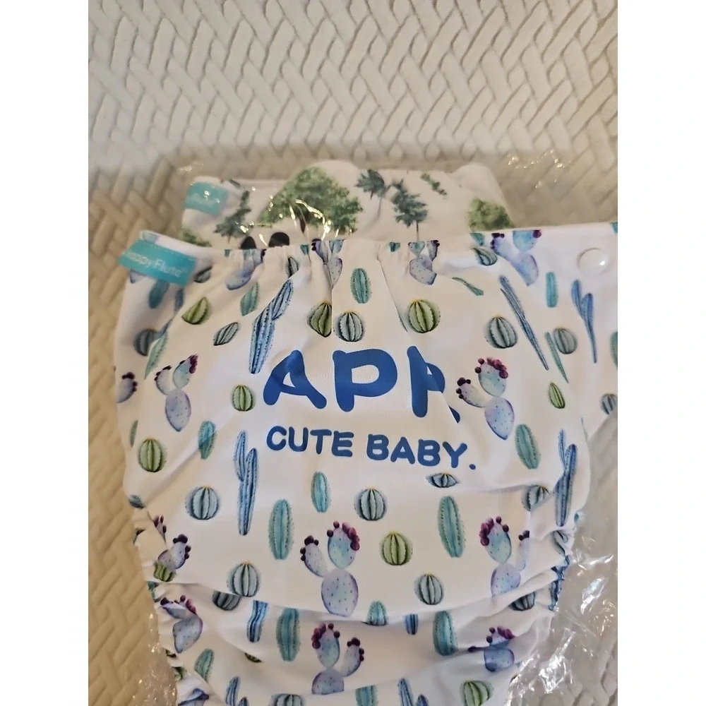 HappyFlute 8 Newborn Baby Cloth Pocket Diapers Adjustable Reusable for‎ Baby